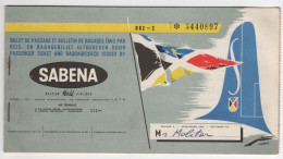 Sabena Billet De Passage - Passenger Ticket - Europa