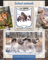 Sierra Leone 2016 Extinct Animals, Mint NH, Nature - Animals (others & Mixed) - Birds - Prehistoric Animals - Prehistorisch