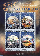 Sierra Leone 2016 Pearl Harbor, Mint NH, History - Transport - Militarism - World War II - Aircraft & Aviation - Militaria