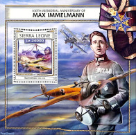 Sierra Leone 2016 100th Memorial Anniversary Of Max Immelmann, Mint NH, Transport - Aircraft & Aviation - Flugzeuge