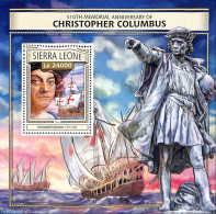 Sierra Leone 2016 510th Memorial Anniversary Of Christopher Columbus, Mint NH, History - Transport - Explorers - Ships.. - Explorers