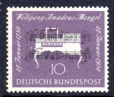 GERMANY - 1956 WEST GERMANY MOZART ANNIVERSARY FINE MNH ** SG 1154 - Unused Stamps