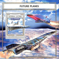 Sierra Leone 2016 Future Planes, Mint NH, Transport - Aircraft & Aviation - Space Exploration - Vliegtuigen
