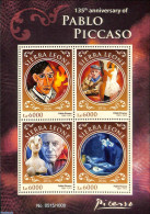Sierra Leone 2016 135th Anniversary Of Pablo Picasso, Mint NH, Art - Pablo Picasso - Paintings - Other & Unclassified