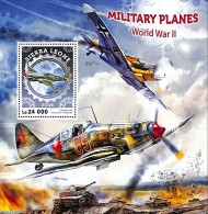 Sierra Leone 2016 Military Planes WWII, Mint NH, History - Transport - Militarism - World War II - Aircraft & Aviation - Militares