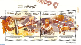 Sierra Leone 2015 World War I Aircraft, Mint NH, History - Transport - Militarism - Aircraft & Aviation - World War I - Militares