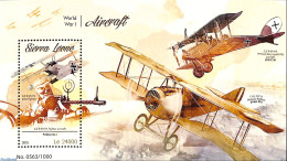 Sierra Leone 2015 World War I Aircraft, Mint NH, History - Transport - Militarism - Aircraft & Aviation - World War I - Militares