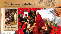 Sierra Leone 2015 Christmas Paintings, Mint NH, Religion - Christmas - Art - Paintings - Noël