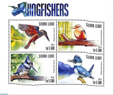 Sierra Leone 2015 Kingfishers, Mint NH, Nature - Birds - Kingfishers - Autres & Non Classés