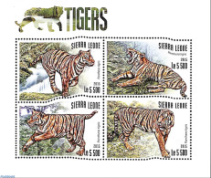 Sierra Leone 2015 Tigers, Mint NH, Nature - Cat Family - Autres & Non Classés