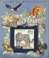 Sierra Leone 2015 Leopards, Mint NH, Nature - Bats - Birds - Birds Of Prey - Butterflies - Cat Family - Sonstige & Ohne Zuordnung