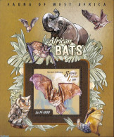 Sierra Leone 2015 Bats, Mint NH, Nature - Bats - Elephants - Owls - Other & Unclassified