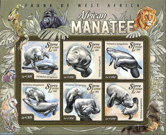 Sierra Leone 2015 Manatees, Mint NH, Nature - Bats - Butterflies - Cat Family - Monkeys - Owls - Prehistoric Animals -.. - Préhistoriques