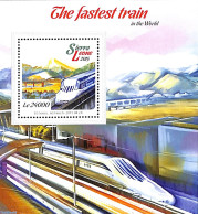 Sierra Leone 2015 The Fastest Train In The World, Mint NH, Sport - Transport - Mountains & Mountain Climbing - Railways - Escalada