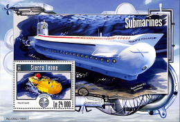 Sierra Leone 2015 Submarines, Mint NH, Transport - Ships And Boats - Bateaux