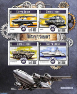 Sierra Leone 2015 Military Transport, Mint NH, History - Transport - Militarism - Aircraft & Aviation - Ships And Boats - Militares