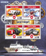 Sierra Leone 2015 Special Transport , Mint NH, Health - Transport - Red Cross - Automobiles - Aircraft & Aviation - Sh.. - Red Cross
