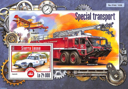 Sierra Leone 2015 Special Transport , Mint NH, Health - Transport - Red Cross - Automobiles - Fire Fighters & Preventi.. - Croce Rossa