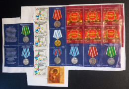 RUSSIA Fragment Of The Standard And The World Cup, Stamps. - Gebruikt