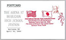 International Olympic Style VOLLEYBALL Event: Women's USA Vs JAPAN. VOLEIBOL. Burleson TX 2000 - Volleyball