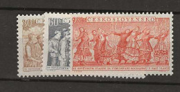 1954 MNH Tschechoslowakei, Mi 878-80 Postfris** - Nuovi