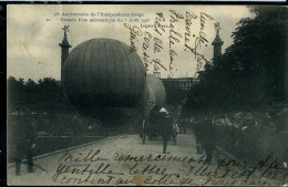 Fête Des 75 Ans Belgique : Ballons - Mongolfières -  Obl. ETHE   ( Virton )24/10/1905 - Fiestas, Celebraciones