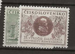 1955 MNH Tschechoslowakei, Mi 892-93 Postfris** - Unused Stamps