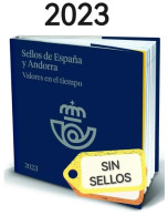 Libro Anual España 2023 - Valores En El Tiempo Sin Sellos Pero Con Filoestuches - Binders With Pages