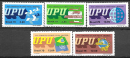 Brasil 1979 XVIII Congresso Da União Postal Universal RHM C1105- C1109 - Ongebruikt