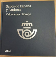 Libro Anual España 2022 - Valores En El Tiempo Sin Sellos Pero Con Filoestuches - Raccoglitori Con Fogli D'album