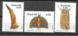 Brasil 1980 Arte Indígena RHM  C1137-C1139 - Unused Stamps