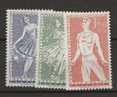 1955 MNH Tschechoslowakei, Mi 917-19 Postfris** - Ungebraucht