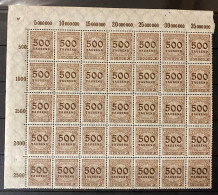 Deutsches Reich - 1923 - Michel Nr. 313 A P P OR Bogenteil Ecke - Postfrisch - Unused Stamps