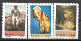 Brasil 1980 Museus De Arte Do Brasil RHM C1142-C1144 - Unused Stamps