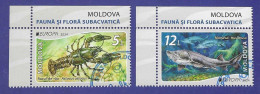 Moldawien / Moldova  2024 , EUROPA CEPT Unterwasser Fauna + Flora - Gestempelt / Fine Used / (o) - Moldavië