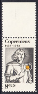 !a! USA Sc# 1488 MNH SINGLE W/ Top Margin (a2) - Nicolaus Copernicus - Nuovi