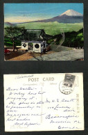 JAPAN    VINTAGE USED AIRMAIL POSTCARD Of VIEW Of MOUNT FUJI From NAGAO PASS TO CANADA  (7/XI/ 59) (PC-222) - Autres & Non Classés