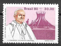 Brasil 1980 Visita Do Papa João Paulo II Ao Brasil  RHM  C1152 - Ongebruikt