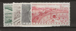 1955 MNH Tschechoslowakei, Mi 945-48 Postfris** - Unused Stamps