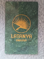 HOTEL KEYS - 2703 - TURKEY - LATANYA ANKARA - Hotel Keycards