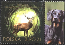 Mint Stamp  Fauna Deer Hunting 2023 From Poland - Other & Unclassified