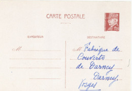 FRANCE. POSTAL STATIONERY. BENT DEFECT - Autres & Non Classés