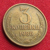 Russia 3 Kopeks 1986 Y# 128a Lt 1355 Ussr Urss Russie Sowjetunion Rusia Kopecks Kopeek Kop. - Rusia