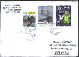 Mailed Cover With Stamps Aviation Airplane Sport  2023 From Poland - Lettres & Documents