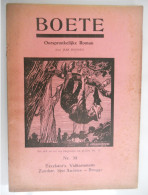 BOETE Door Jaak Boonen Excelsior Brugge Volksroman Nr 34 +-1930 - Literatuur