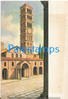229595 ITALY ROMA BELL TOWER OF S. MARIA IN COSMEDIN CANCEL SCOUT POSTAL POSTCARD - Otros & Sin Clasificación