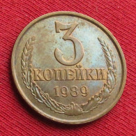 Russia 3 Kopecks 1989 Y# 128a Lt 1307 *V2T Ussr Urss Russie Sowjetunion Rusia Kop. Kop Kopeyki - Russland