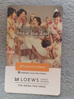 HOTEL KEYS - 2710 - USA - LOEWS HOTELS - WOMAN - Hotelkarten