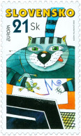 ** 422 Slovakia EUROPA CEPT 2008 Cat Mouse - Gatos Domésticos