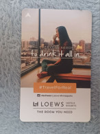 HOTEL KEYS - 2711 - USA - LOEWS HOTELS - WOMAN - Hotelkarten